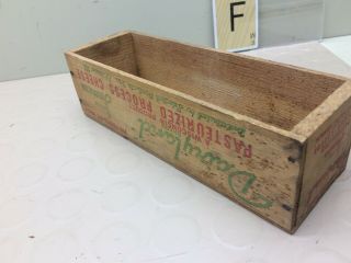 Vintage Wood Dairyland Cheese Box Primitive Wooden 5