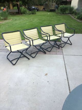 Vintage Brown Jordan Mid - Century Modern Outdoor/patio Chairs (4)