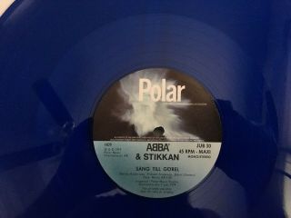 ABBA & Stikkan Sang Till Gorel BLUE VINYL 12 