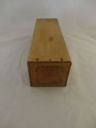 Vintage SWIFT ' S BROOKFIELD Wood Cheese Box 12 x 3.  5 x 4 (619) 4