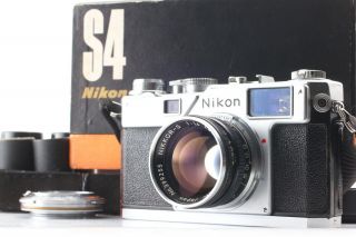 [Vintage ] Nikon S4 Body,  Nippon Kogaku Nikkor - S 5cm 50mm f/1.  4 lens from JAPAN 2