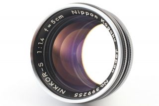 [Vintage ] Nikon S4 Body,  Nippon Kogaku Nikkor - S 5cm 50mm f/1.  4 lens from JAPAN 3