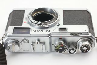 [Vintage ] Nikon S4 Body,  Nippon Kogaku Nikkor - S 5cm 50mm f/1.  4 lens from JAPAN 6