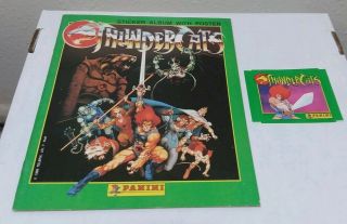 Vintage Thundercats 1986 Panini Sticker Set Album Poster All Ljn Figure