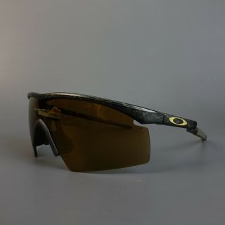 Vintage Oakley M Frame Rare Black/Gold Marble Frame W/ Iridium Lens 6