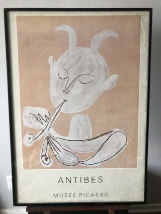 Vintage Pablo Picasso Exhibition Poster - Modern Cubism Expressionism Abstract