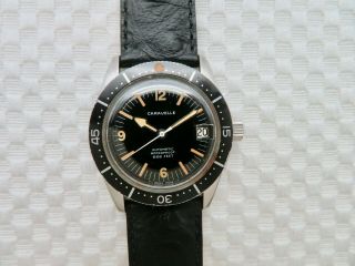 Vintage 1967 Caravelle Swiss Made Automatic Diving Watch 666 Feet Eta 2472 Movt.