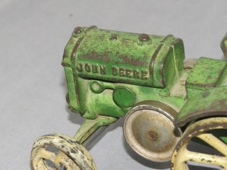 Vintage JOHN DEERE model D VINDEX Toy Tractor 1:16 toy Cast Iron 10