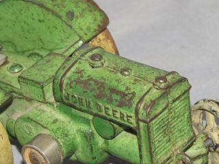 Vintage JOHN DEERE model D VINDEX Toy Tractor 1:16 toy Cast Iron 11