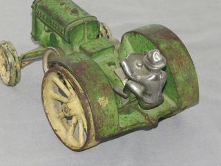 Vintage JOHN DEERE model D VINDEX Toy Tractor 1:16 toy Cast Iron 6