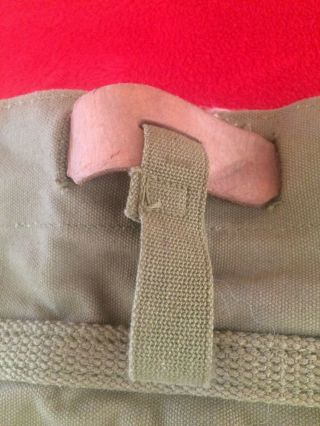 WW2 US Army Haversack M1928 Pack Tail Piece Carrier Diaper Dated 1942 6