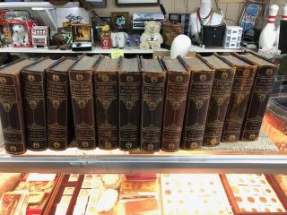 Vintage The Standard Encyclopedia Pictorial Edition 12 Volume Set From 1906