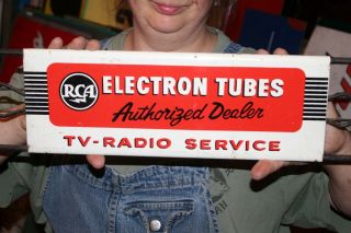 Vintage 1950 ' s RCA TV Radio Tubes Service Gas Oil 30 