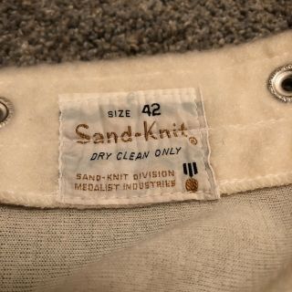 Vintage 60s/70s Sandknit Warm Up Jacket Jersey Wyoming University Cowboys 7