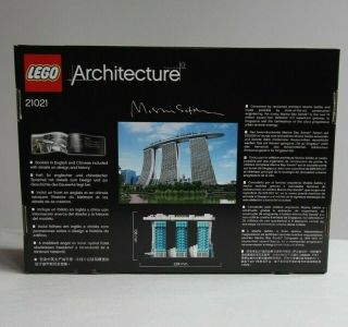 Collector LEGO Architecture 21021 RARE Marina Bay Sands.  In USA. 2