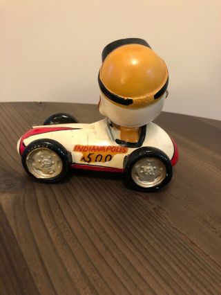 RARE Vintage 1960 ' s Indianapolis Indy 500 Racer Nodder Bobblehead Near 5