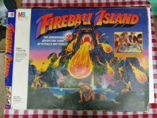 Vintage Fireball Island Game 100 Complete All Milton Bradley 1986 Euc