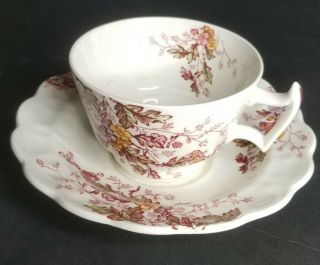 Vintage Booths Saucer & Tea Cup " Washington " Fine China Made In England
