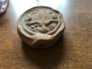 Antique Roman/Early Terracotta Pottery.  Design In Centre.  Look 4