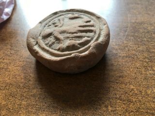 Antique Roman/Early Terracotta Pottery.  Design In Centre.  Look 5