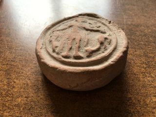 Antique Roman/Early Terracotta Pottery.  Design In Centre.  Look 7
