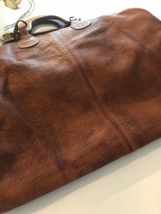 People Willow Vintage Leather Tote Bag Dark Brown NWT $228 X - Large Weekend 8