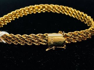 14k Gold Bracelet 10 Grams Braided