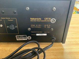 VINTAGE Nakamichi CR - 7A Cassette Deck / REPAIR. 9
