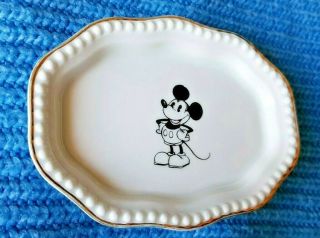 1930s Rosenthal Mickey Mouse Porcelain plate Extremely Rare Vintage Disney 3
