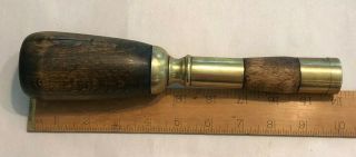 Vintage Police Wooden Billy Club Wood Baton Nightstick Brass Whistle Victorian