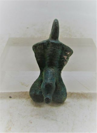 Circa 100 - 300ad Roman Era Bronze Phallic Phallus Pendant Fertility Amulet