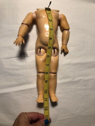 Wonderful Antique German Kestner 11” Doll Body.  Factory Paint 3