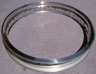 Wm5 3.  00 X 18 - 36 Hole Akront Italian Style Flanged Alloy Vintage Motorcycle Rim