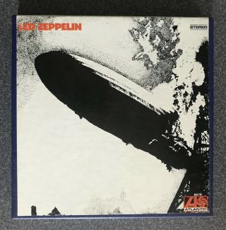 Vintage 1969 Atlantic Ampex Led Zeppelin Reel Reel Tape X8216 3.  75 Ips