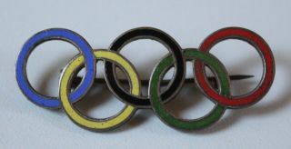 German WW 2 Badge - Olympia 1936 Berlin - Olympic Rings - large size 2