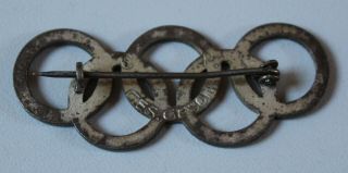 German WW 2 Badge - Olympia 1936 Berlin - Olympic Rings - large size 3