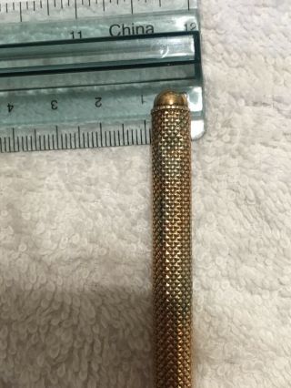 Vintage Pocket Dr.  ’S THERMOMETER With Solid 14K GOLD CASE 13.  8 Grams Engraved 10