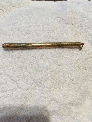 Vintage Pocket Dr.  ’s Thermometer With Solid 14k Gold Case 13.  8 Grams Engraved
