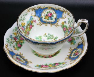 EB Foley 1850 Broadway Pattern Bone China Tea Cup & Saucer England 2