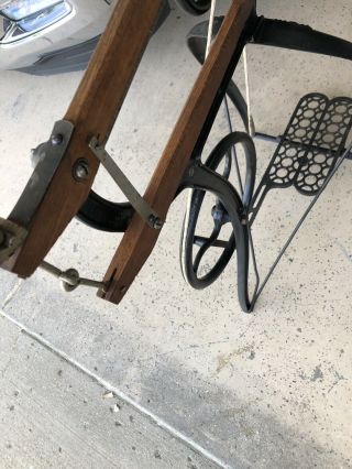 Antique Rogers Treadle Scroll Saw Millers Falls Co.  Operator 5