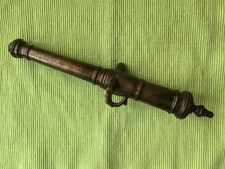 ANTIQUE OLD,  NAVAL,  BRONZE,  SHIP CANNON,  LANTAKA 2