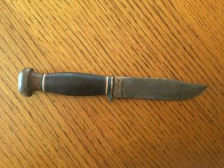 Robeson ShurEdge No.  20 USN MkI Knife WWII US Navy w/rare WOOD Pommel 3