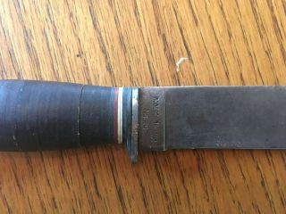 Robeson ShurEdge No.  20 USN MkI Knife WWII US Navy w/rare WOOD Pommel 4