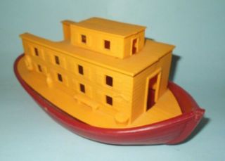 1950 - 60s Auburn Rubber Noah ' s Ark Play Set Plastic Boat 2