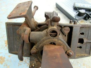 RARE ANTIQUE 1891 EMMERT VISE VICE CARPENTRY BLACKSMITH 7