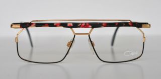 Cazal Vintage Eyeglasses - Nos - Model 752 - Col.  785 - Gold & Multicolor Red & Black