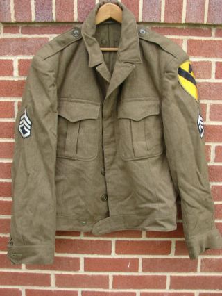 Dated Wwii Us Army 1st Cavalry Ike Eisenhower Field Jacket