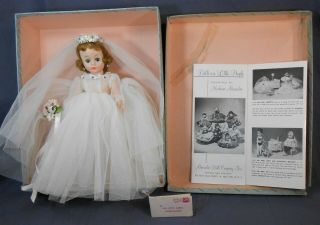 Vintage 1961 Madame Alexander Cissette Bride 840 - - Box,  Booklet,  Tag