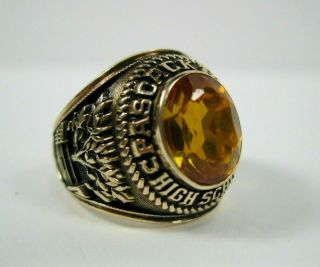 Dieges&clust 1973 10k Yellow Gold Sz 6 Pascack Hills High School Class Ring 10g