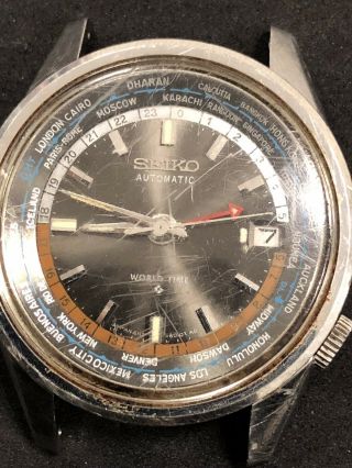 Vintage Seiko Automatic World Time Men Watch